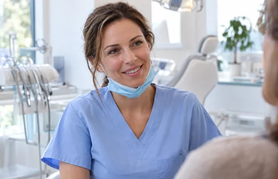 Professionnel de santé dans son cabinet
