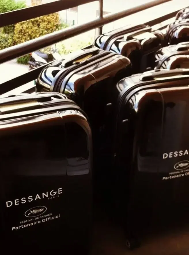 Valises Dessange personnalisées déjà présentées par Meditrust pour le Festival de Cannes.