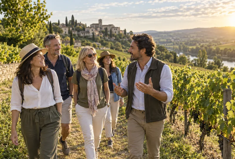 Des visiteurs lors d’une activité touristique.