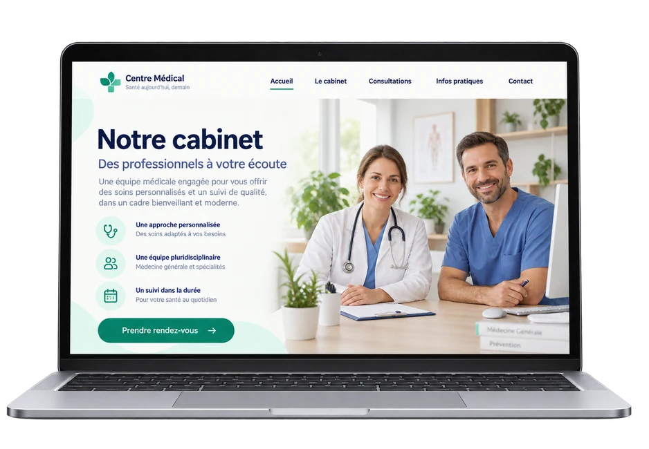 Proposition de site pour un cabinet de groupe