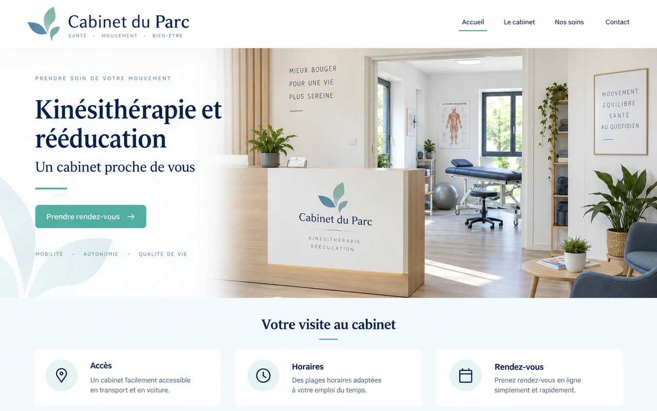 Proposition de site Cabinet du Parc, cabinet individuel