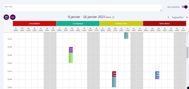 agenda salles