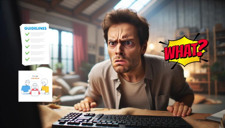 homme ne comprend pas avis google ne saffiche pas