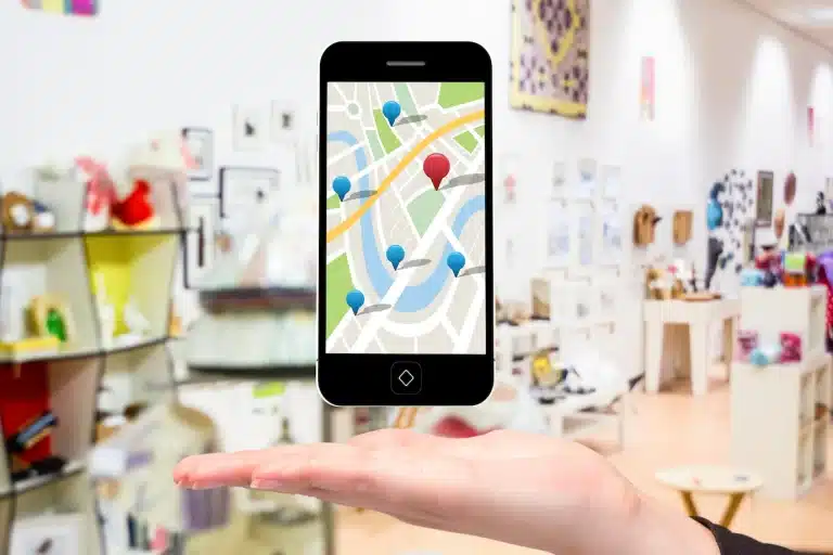recherche place location smartphone