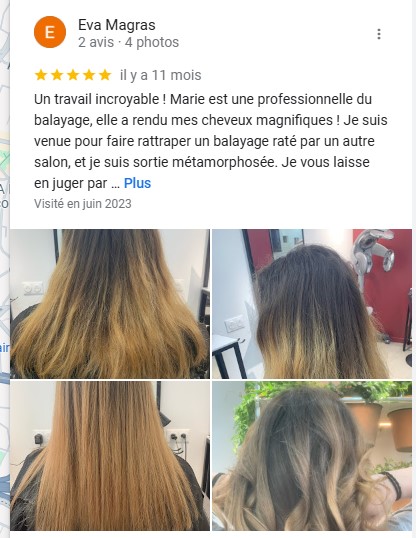 partage avis google salon coiffure