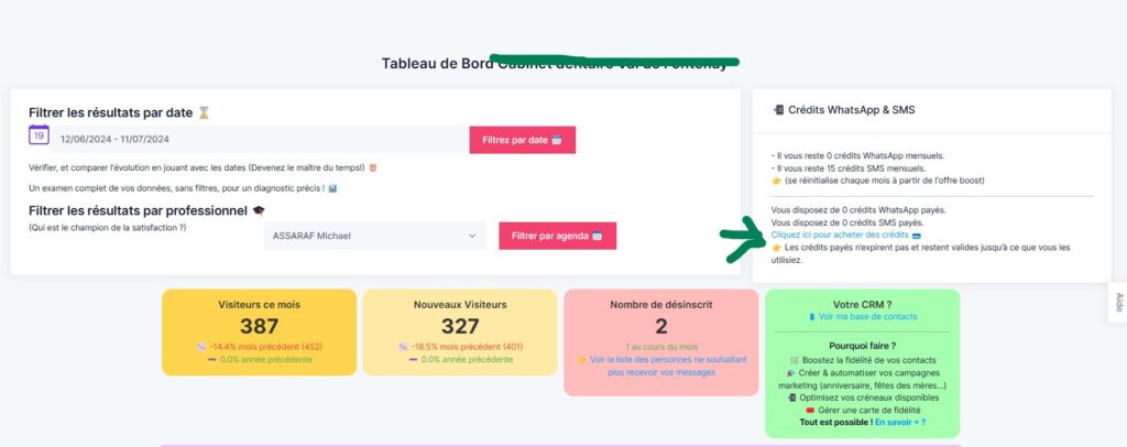 comment acheter des credits sms