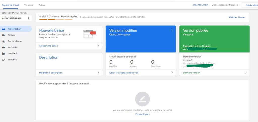 google tag manager apercu