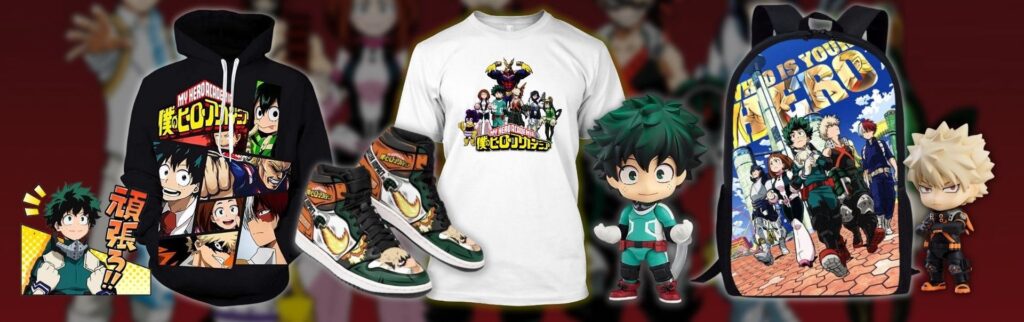 My Hero Academia Shop Banner merch