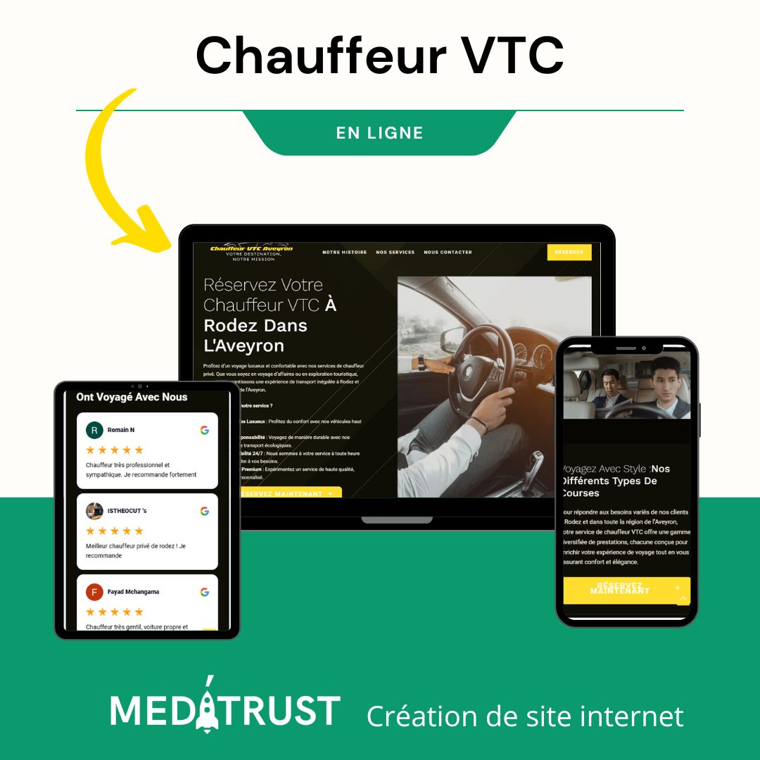 Projet site chauffeur vtc / taxi
