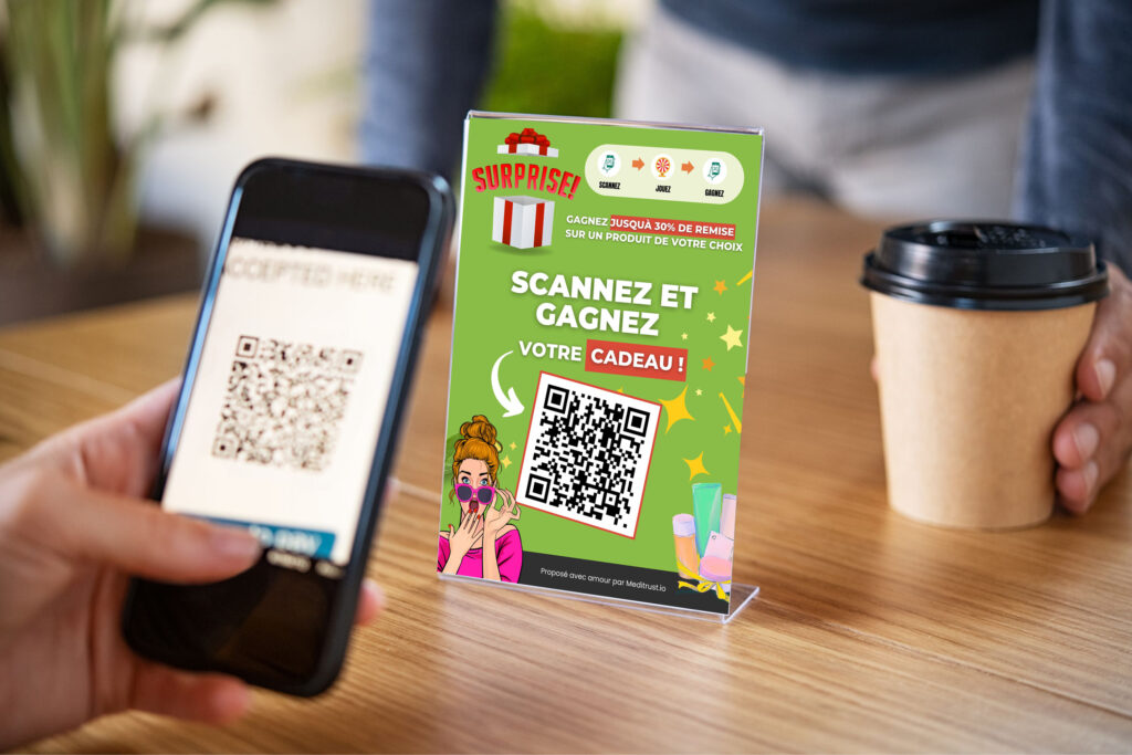 exemple flyer qr code point de vente