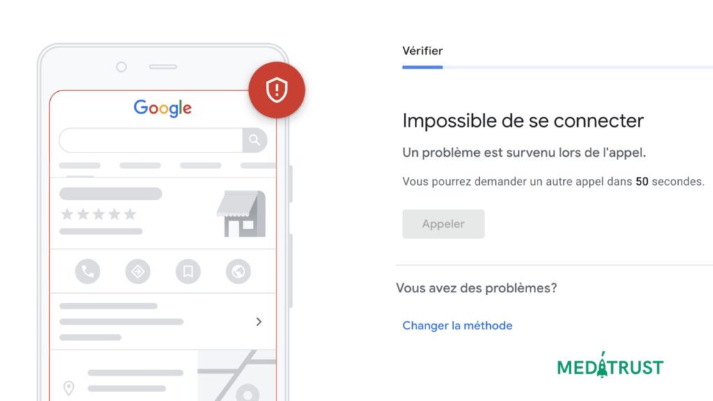 probleme verification fiche google