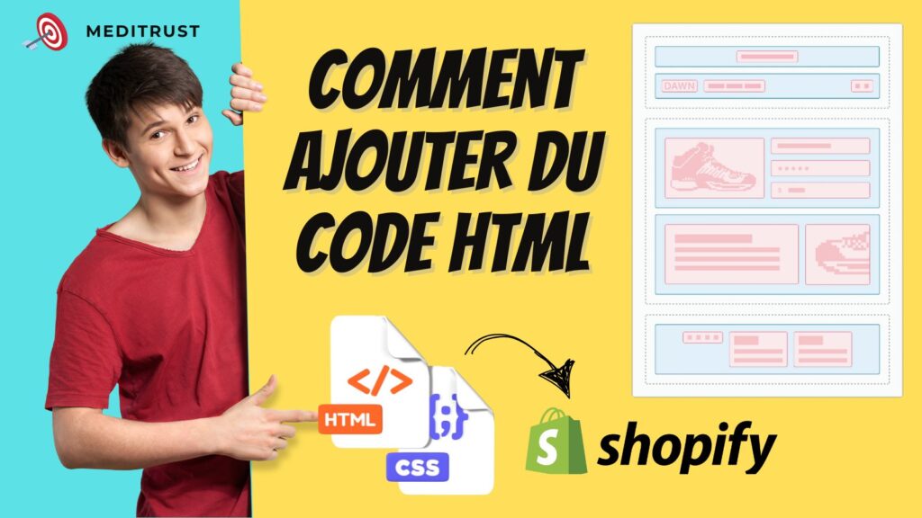 ajouter section html boutique shopify