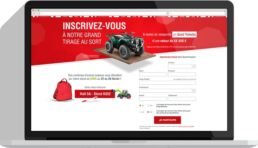 formulaire jeu concours