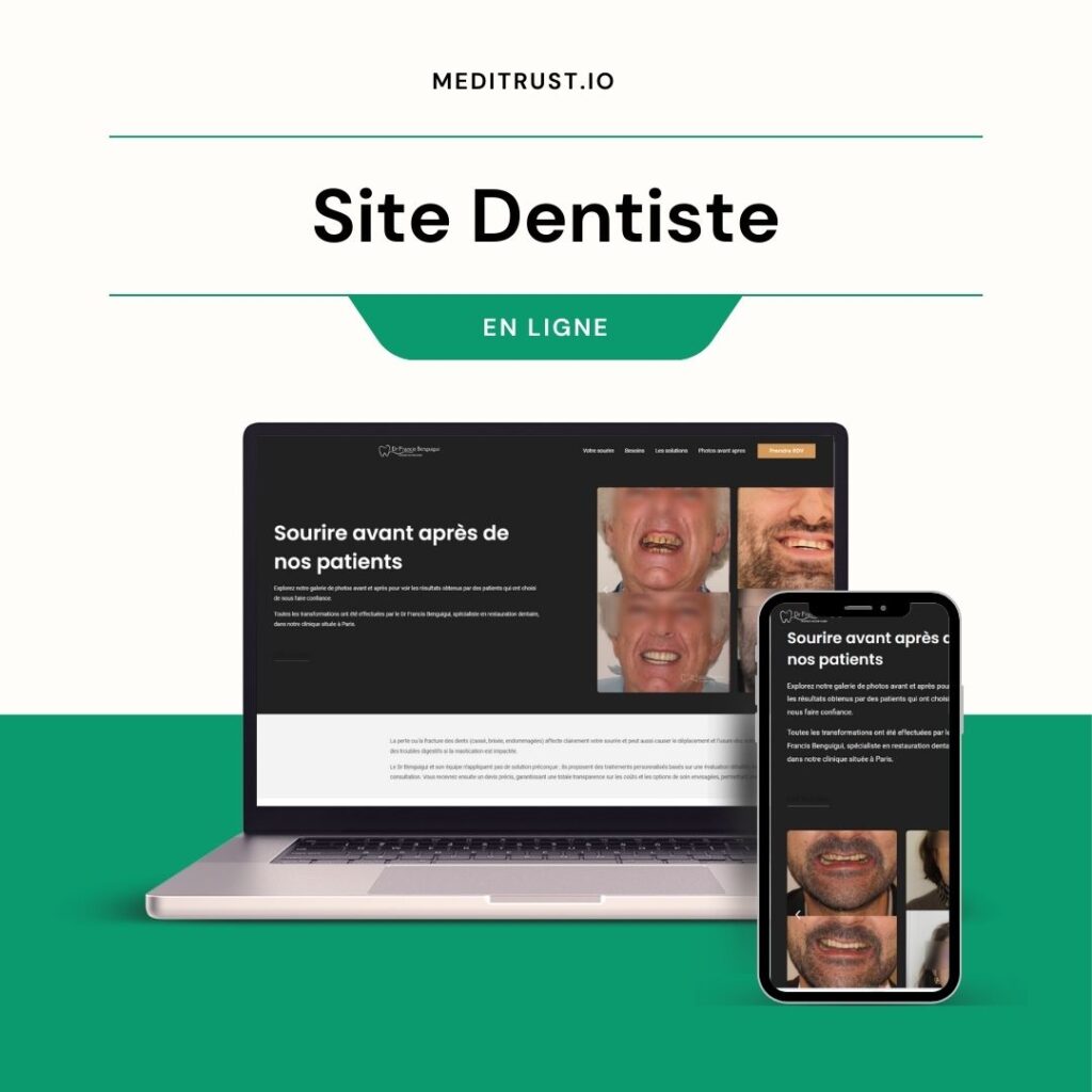 mockup site internet dentiste