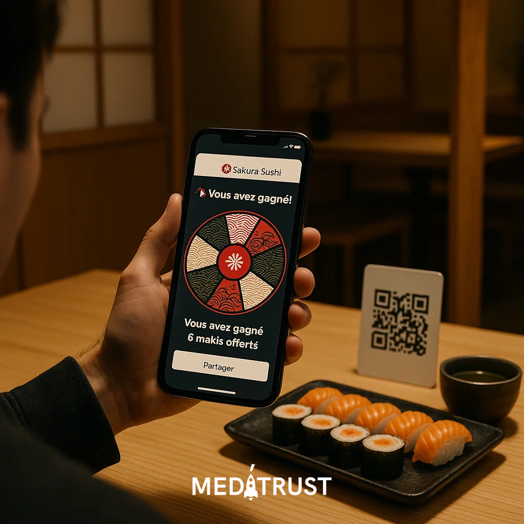 Roue cadeaux : Multipliez avis, followers, CA et engagez vos clients 2 widget roue cadeau