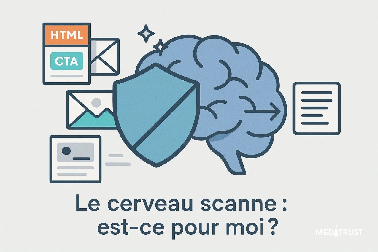 Exemple d’un mail perçu comme automatique, trop graphique