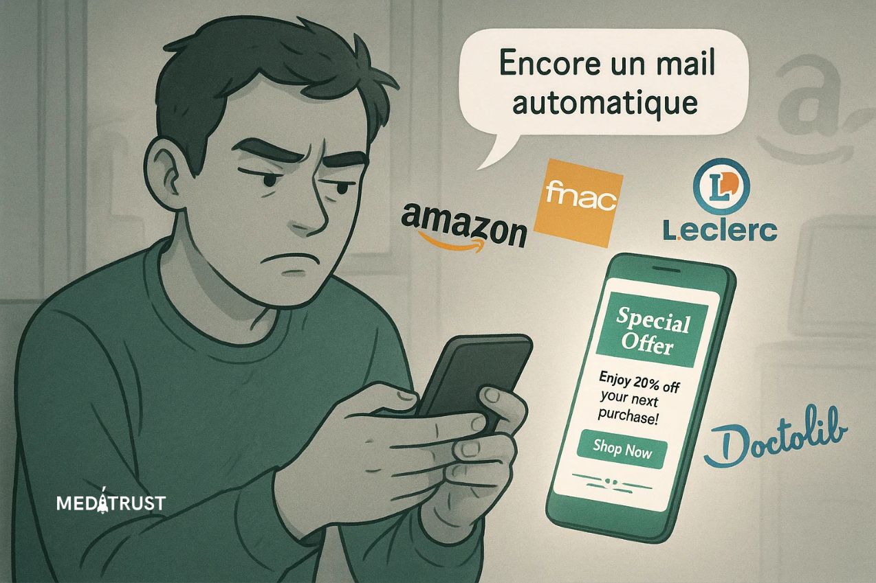 Exemple d’email perçu comme une publicité