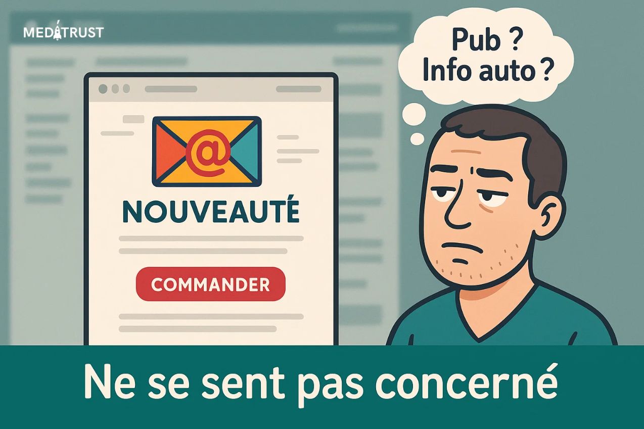 Exemple de mail ouvert sans clic ni réponse