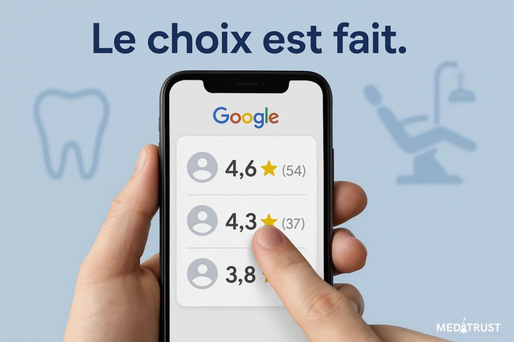 choix fiche google comment le patient choisit
