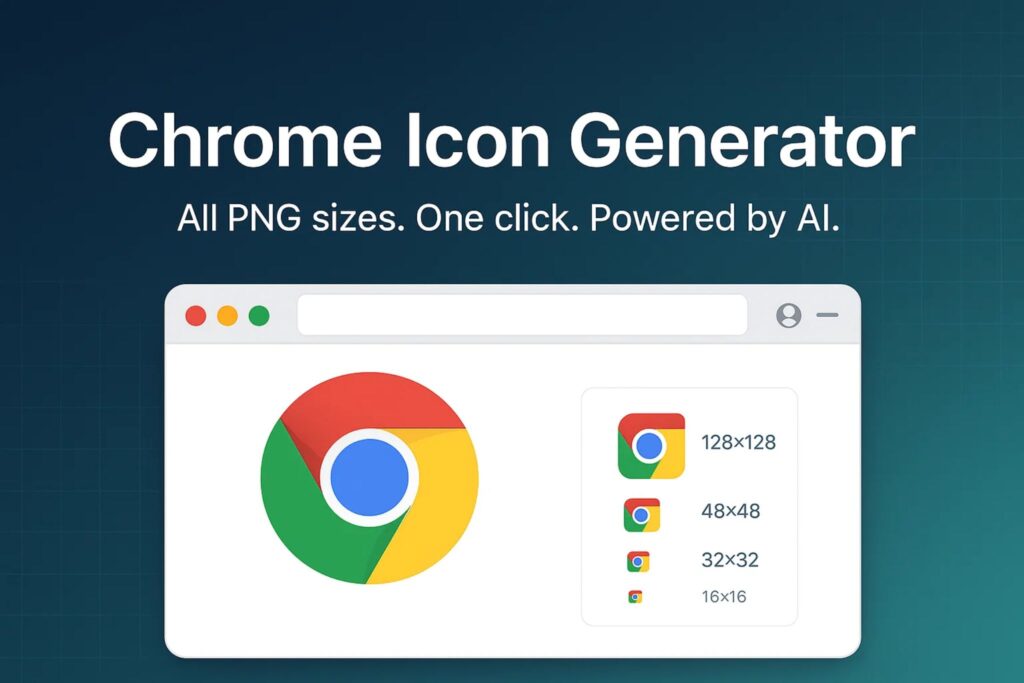 generateur icone chrome extension